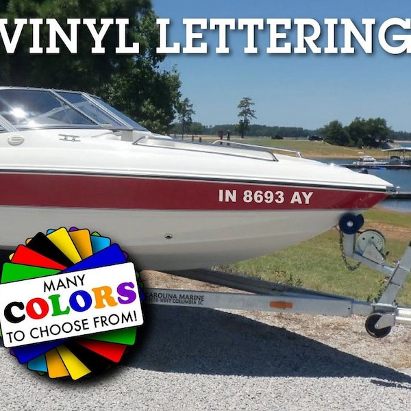 Custom Boat Vinyl Numbers Etsy