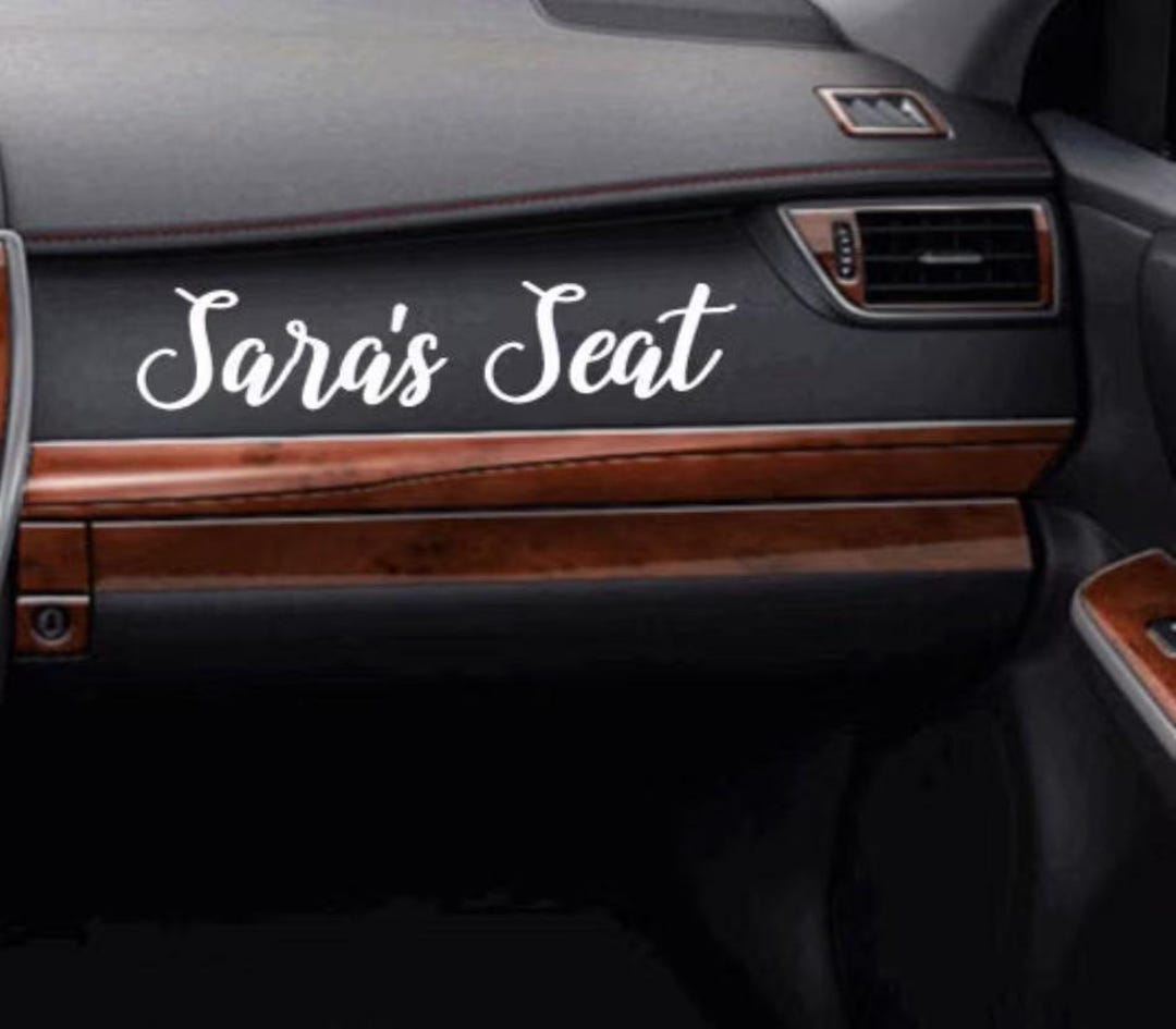 Custom Car Name Decal, Personalized Vinyl Sticker - Etsy