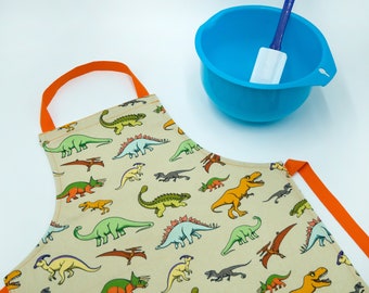 Children's Apron in original Sew Like Sarah Dinosaur design- various sizes available