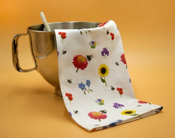 Tea Towel in original ‘Bee Garden’ design
