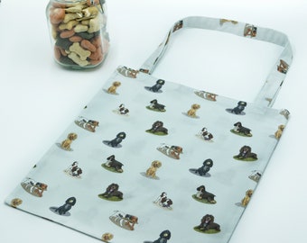 Tote Bag- reusable cotton shopping bag in original Cocker Spaniel design