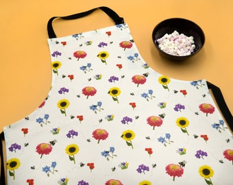 Kitchen Apron in original ‘Bee Garden’ design