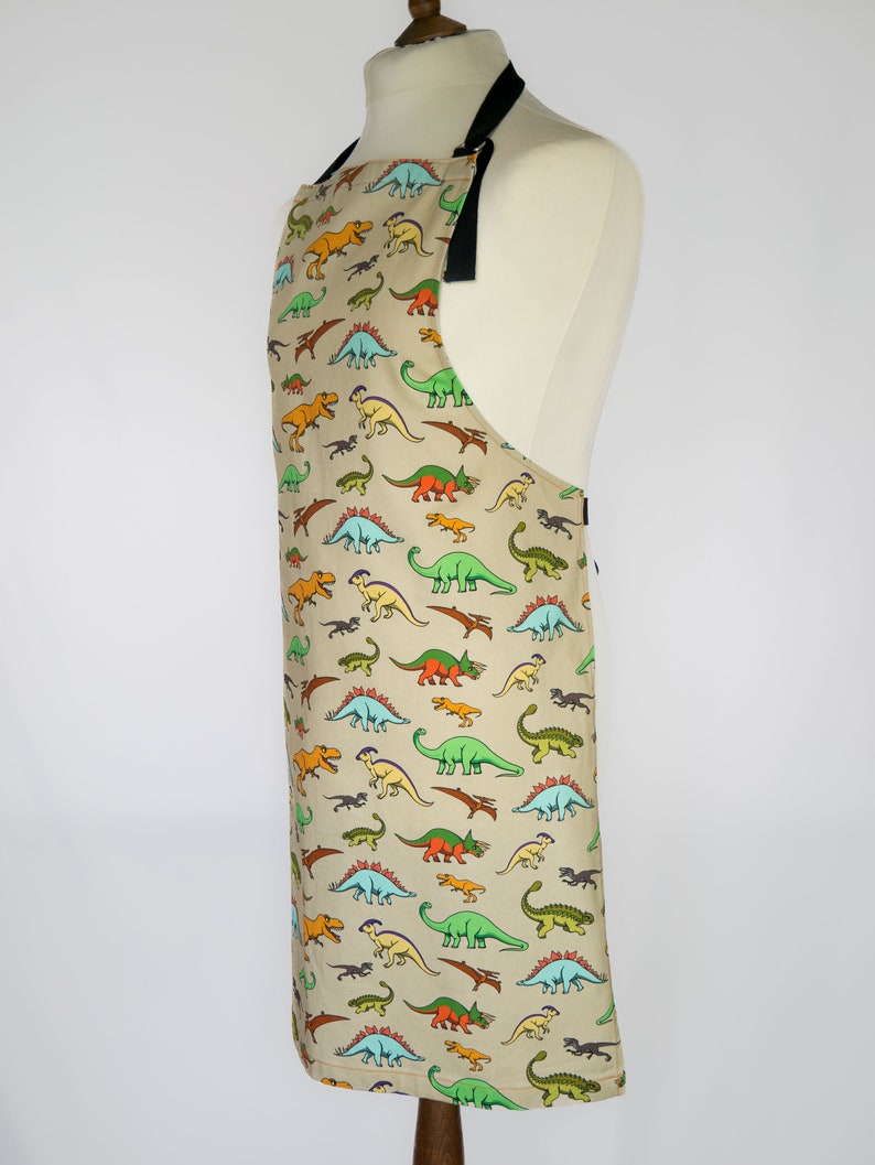 Adult Apron in original Sew Like Sarah Dinosaur design image 4