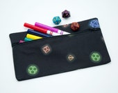 Pencil case in Sew Like Sarah original Polyhedral design - DnD