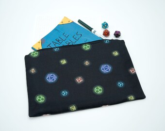 Zip storage/make up bag in Sew Like Sarah original Polyhedral design - DnD