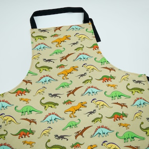 Adult Apron in original Sew Like Sarah Dinosaur design image 1