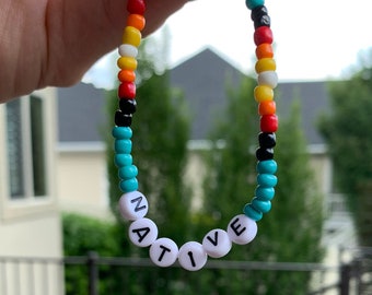 Personalized Native Beaded Bracelet