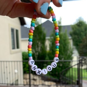 Anxious Bracelet | Anxiety Bracelet | Anxious Jewelry | Anxiety Jewelry | Mental Health Bracelet | Mental Health Jewelry