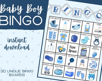 Printable Baby Bingo Etsy