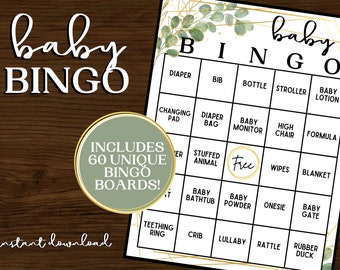 Baby Shower Bingo - Etsy