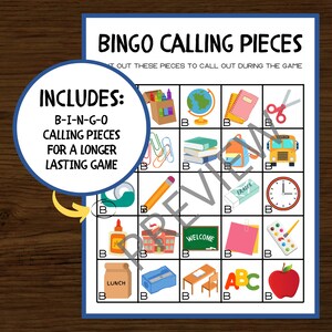 Back to School Bingo | School Bingo | Welcome Bingo | Back to School ...