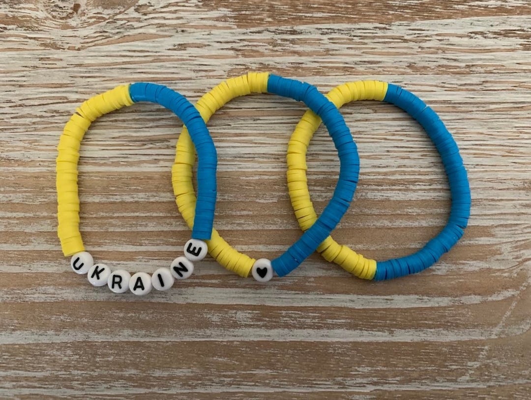 Support Ukraine Ukraine Bracelets I Stand With Ukraine Ukrainian Bracelets Ukraine Flag Ukraine