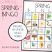 Spring Bingo Springtime Bingo Printable Spring Bingo - Etsy