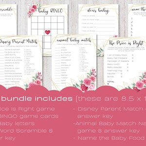 Printable Baby Shower Games | Baby Shower Games Bundle | Baby Shower ...