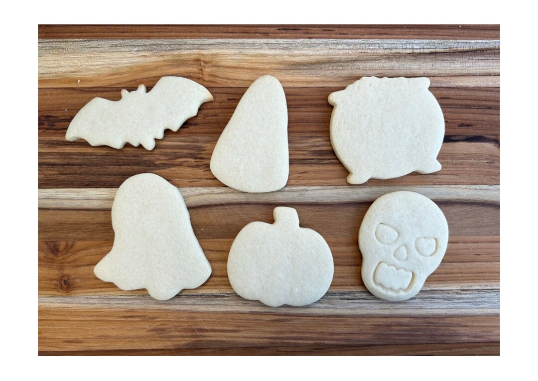 Undecorated Halloween Sugar Cookies Halloween Sugar Cookies Etsy