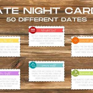 Date Night Idee Karten | Date Night Karten | Date Night Ideen | Sofort Download | Date Night Ideen | Jahrestagsgeschenk | Hochzeitsgeschenk