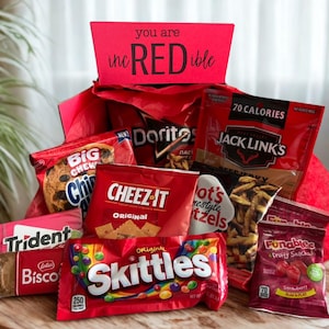 Red Care Package | College Care Package | Snack Care Package | Missionary Care Package | You Are Incredible Care Package | Red Snack Box