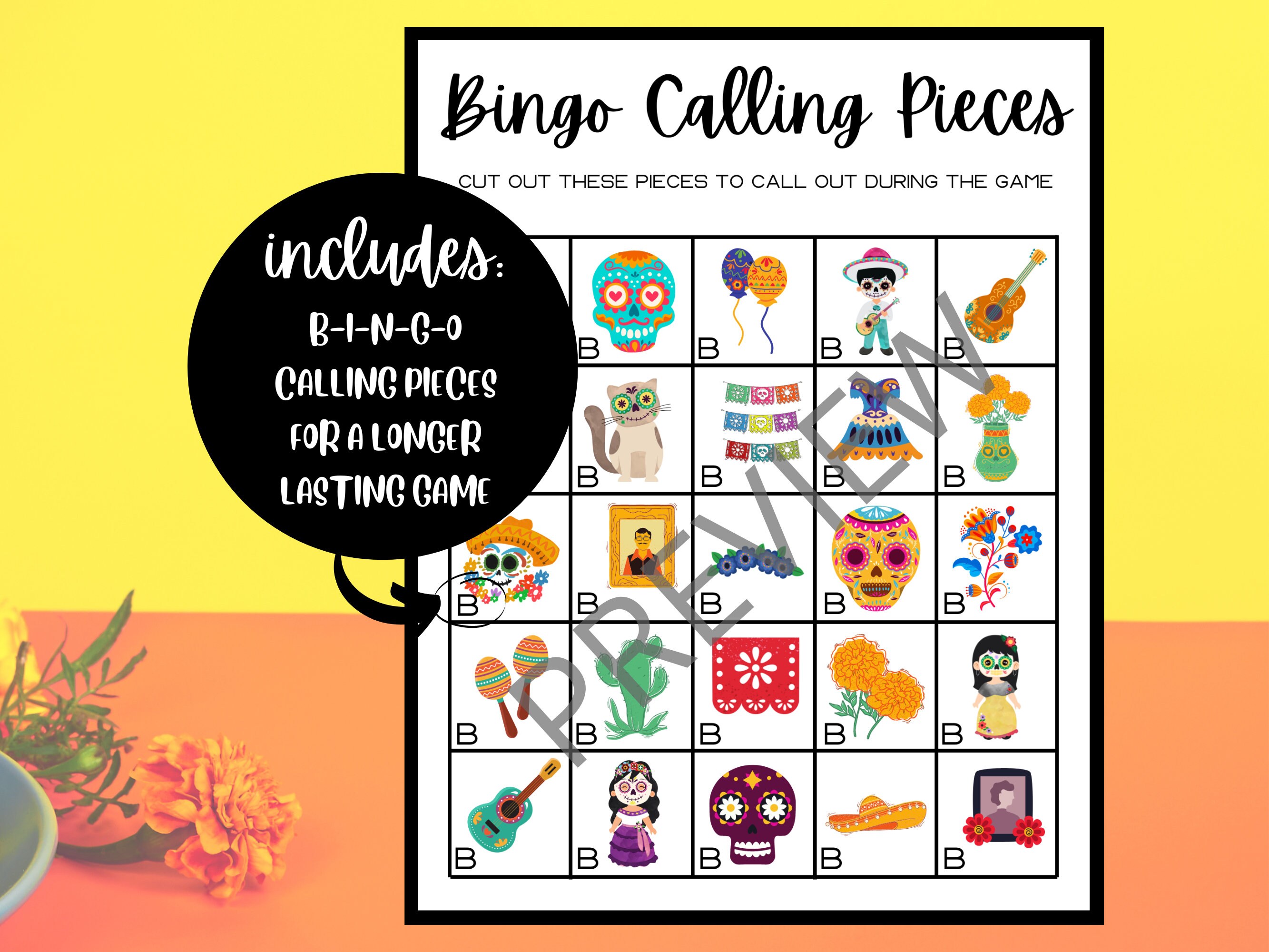 Dia De Los Muertos Bingo | Day of the Dead Bingo | Printable Bingo Game ...