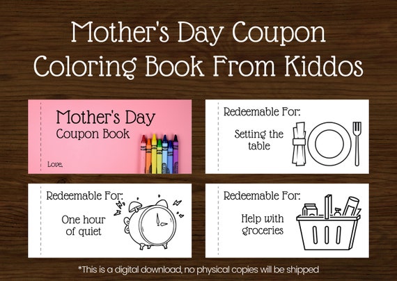 Mothers Day Coupons Coupons from Kids Mother's Day
