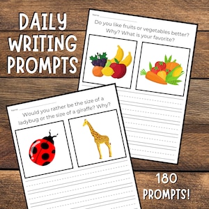 Dagelijkse schrijfprompts | Elementaire schrijfopdrachten | Taakkaarten schrijven | Thuisonderwijs Schrijven | Leraar Schrijven | Directe download
