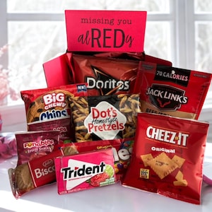 Red Care Package | College Care Package | Snack Care Package | Missionary Care Package | Missing You AlREDy Care Package | Red Snack Box