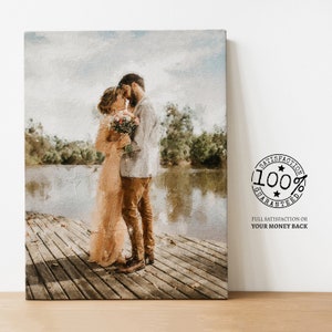 Retrato de casamento em aquarela, pintura de foto, ilustração de casamento, impressão de casamento personalizada, retrato de casal em aquarela, presente de aniversário