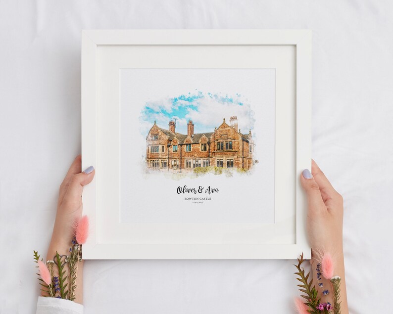 Wedding Venue Print Wedding Gift 1st Wedding Anniversary - Etsy