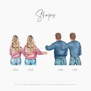 Personalised Couple Print, Couples Gift, Gift for Her, Boyfriend Girlfriend Print, Anniversary Gift, Valentines Day Gift, Christmas Gift image 4