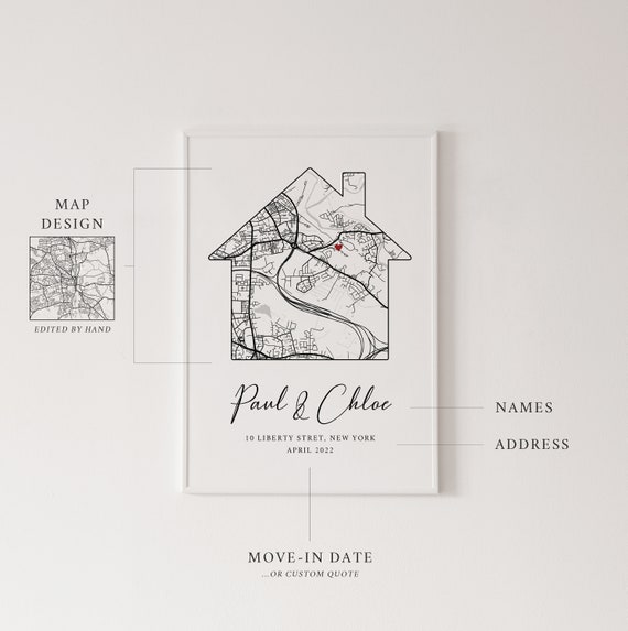 New Home Gift Personalised Home Print Housewarming Gift image 3