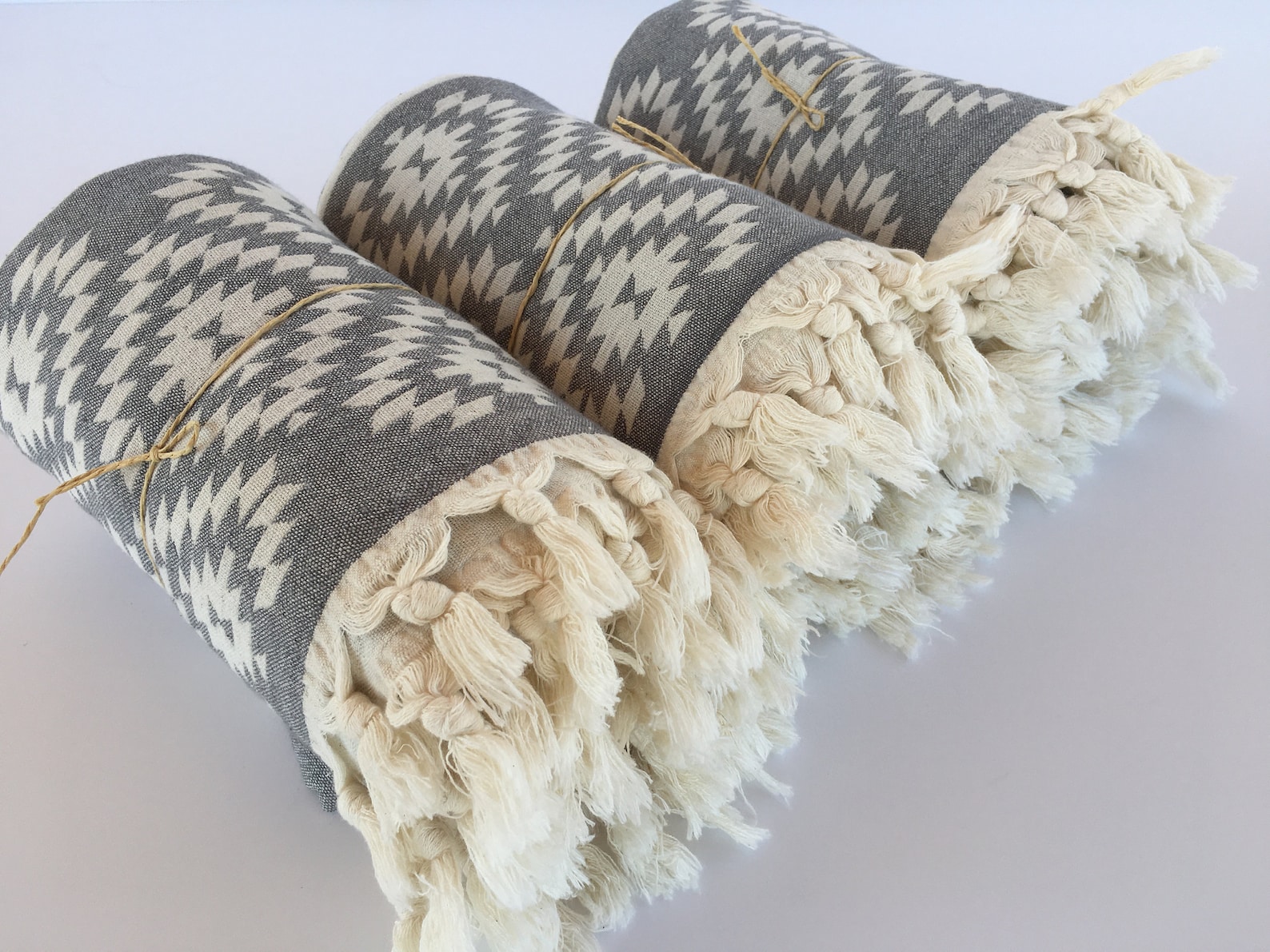 Turkish Blanket Set of 3 51x67 Turkey Aztec Etsy