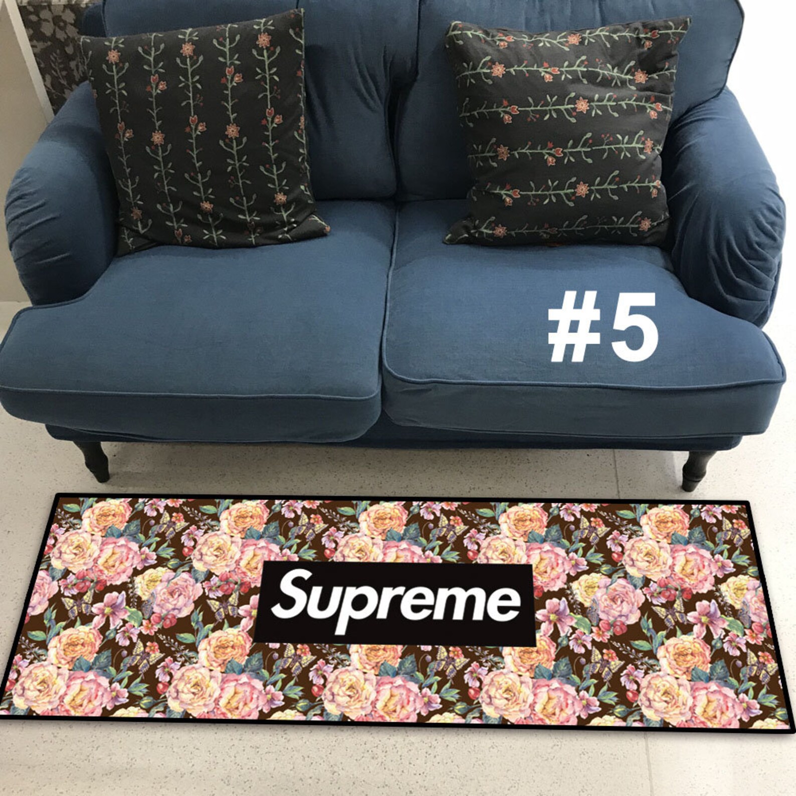 Street Fashion Style Cool Streetwear Plush Floor Rug Carpet Etsy