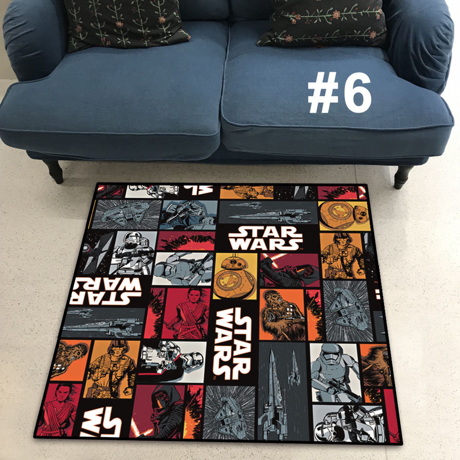 Star Wars 501st Legion Darth Vader Comic Cool Plush Floor Rug | Etsy
