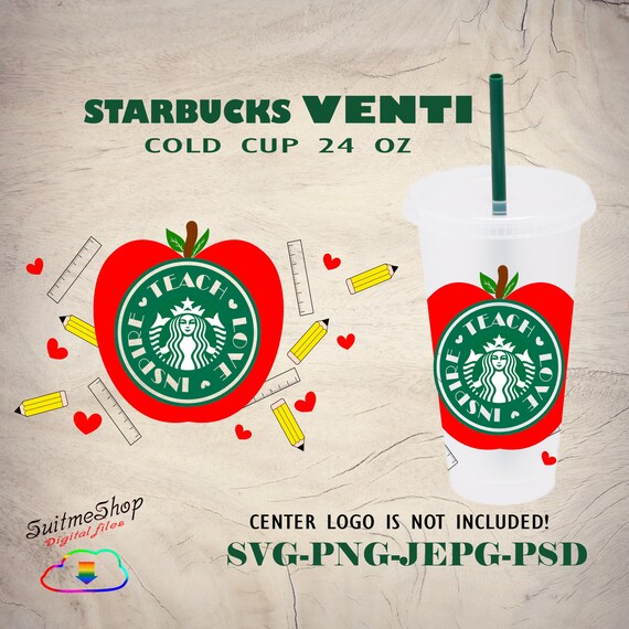 Download Teach Love Inspire Starbucks Svg Teacher Gift Svg For Cricut Etsy