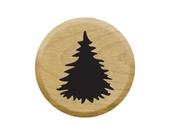 Fir Tree Mini Rubber Stamp for Scrapbooking, Journal Entries, Card Making, Bullet Journals and Much More