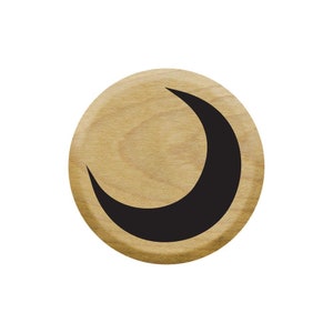 Moon Rubber Stamp for Scrapbooking, Journal Entries, Card Making, Bullet Journals and Much More