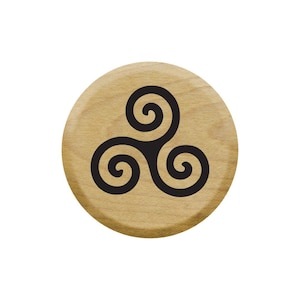 Tiny Triskel Rubber Stamp, Swirl Planner Stamp, Design Rubber Stamp