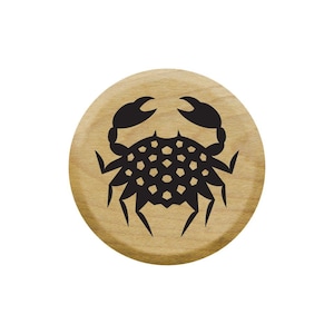 Mini Crab Rubber Stamp for Bullet Journals, Envelopes, Card Making, Calendar Stamp