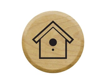 Tiny Birdhouse Rubber Stamp for Scrapbooking, Journal Entries, Card Making, Bullet Journals and Much More