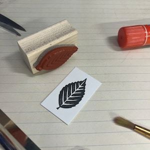 Tiny Leaf rubberen stempel voor scrapbooking, dagboekaantekeningen, kaarten maken en nog veel meer