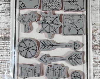 Art Journal Stempel Set, Selbstgemacht USA