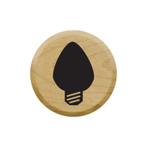 Tiny Bulb Rubber Stamp Calendar Stamp for Scrapbooking, Journal Entries, Card Making, Bullet Journals and Much More