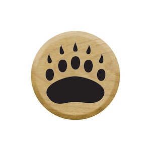 Tampon en caoutchouc Tiny Bear Paw pour le scrapbooking, les entrées de journal, la fabrication de cartes, les journaux de balle et bien plus encore