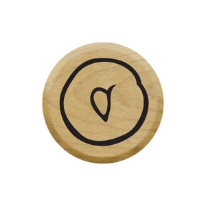 Sello de goma Tiny Bagel para álbumes de recortes, entradas de diarios, creación de tarjetas, diarios de balas y mucho más