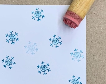 Snowflake Mini Rubber Stamp, Planner Stamp, Journaling, Crafts and Bullet Journal Stamps Mini Rubber Stamps