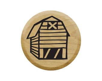 Mini Barn Rubber Stamp Planner Stamps Journal Stamps Farm Stamps