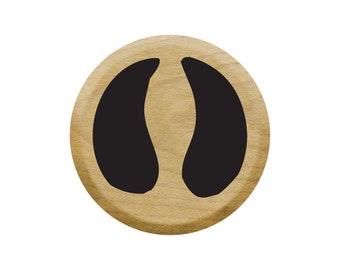 Tiny Hoof Rubber Stamp for Scrapbooking, Journal Entries, Card Making, Bullet Journals and Much More
