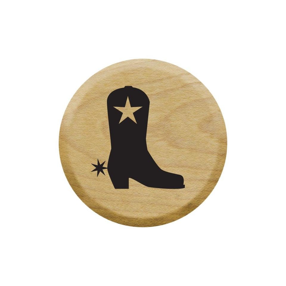 Cowboy Boot Rubber Stamp Calendar Stamp Etsy