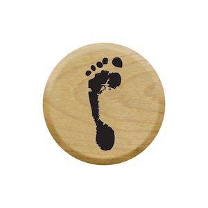 Left Foot Print rubberen stempel voor scrapbooking, dagboekaantekeningen, kaarten maken, bullet journals en nog veel meer