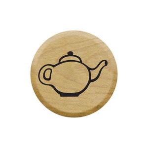 Tiny Tea Pot Rubber Stamp for Scrapbooking, Journal Entries, Card Making, Bullet Journals and Much More