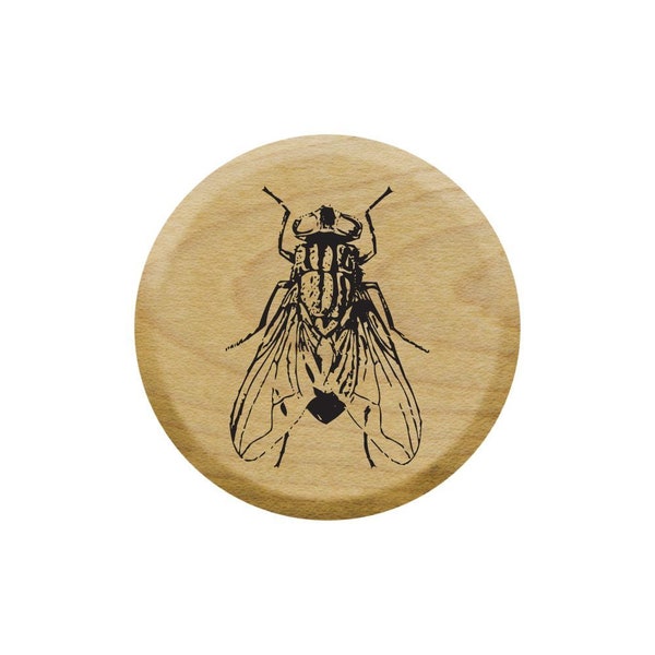 Mini Housefly Rubber Stamp for Bullet Journals, Envelopes, Card Making, Calendar Stamp